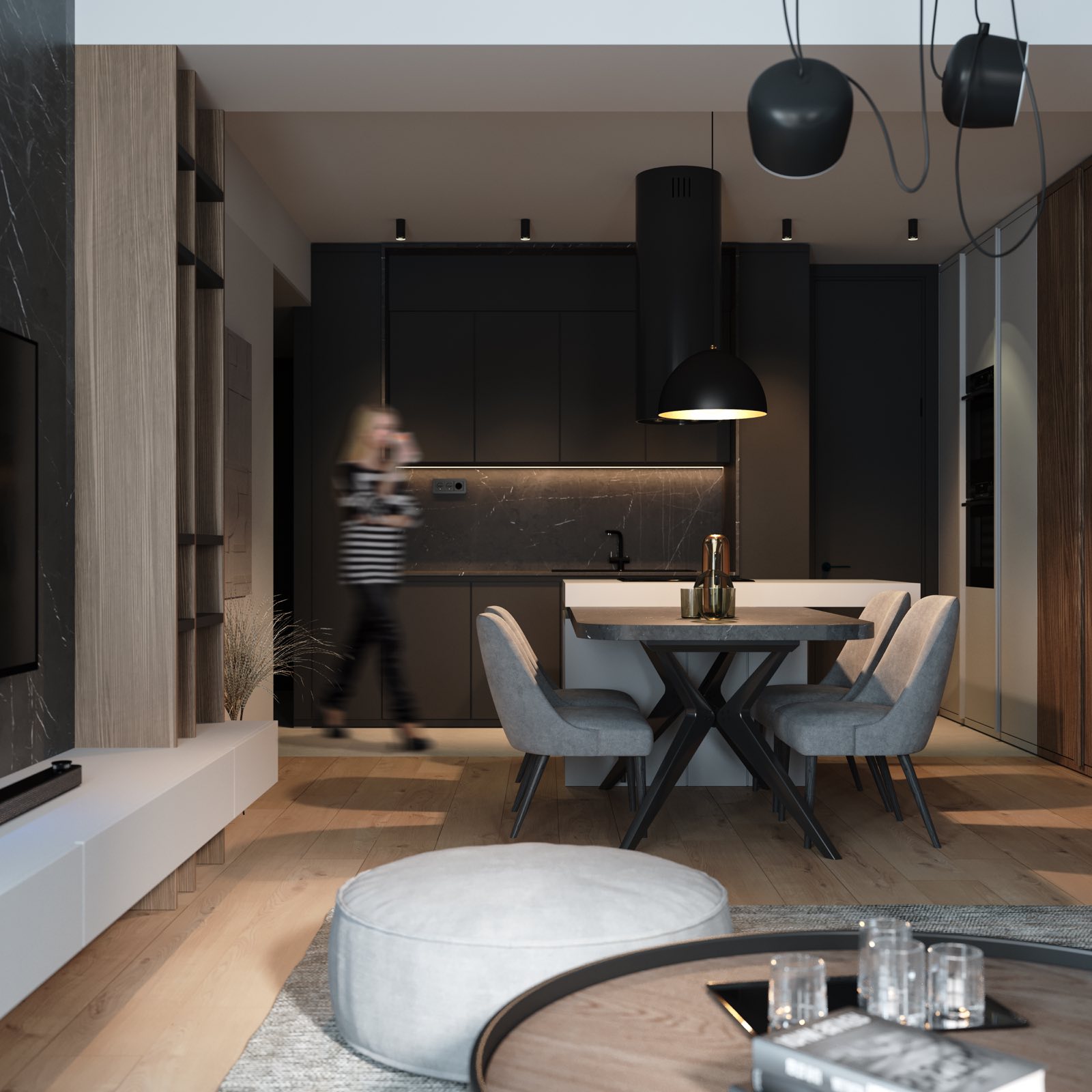 Corner Residence 3 dining and kitchen