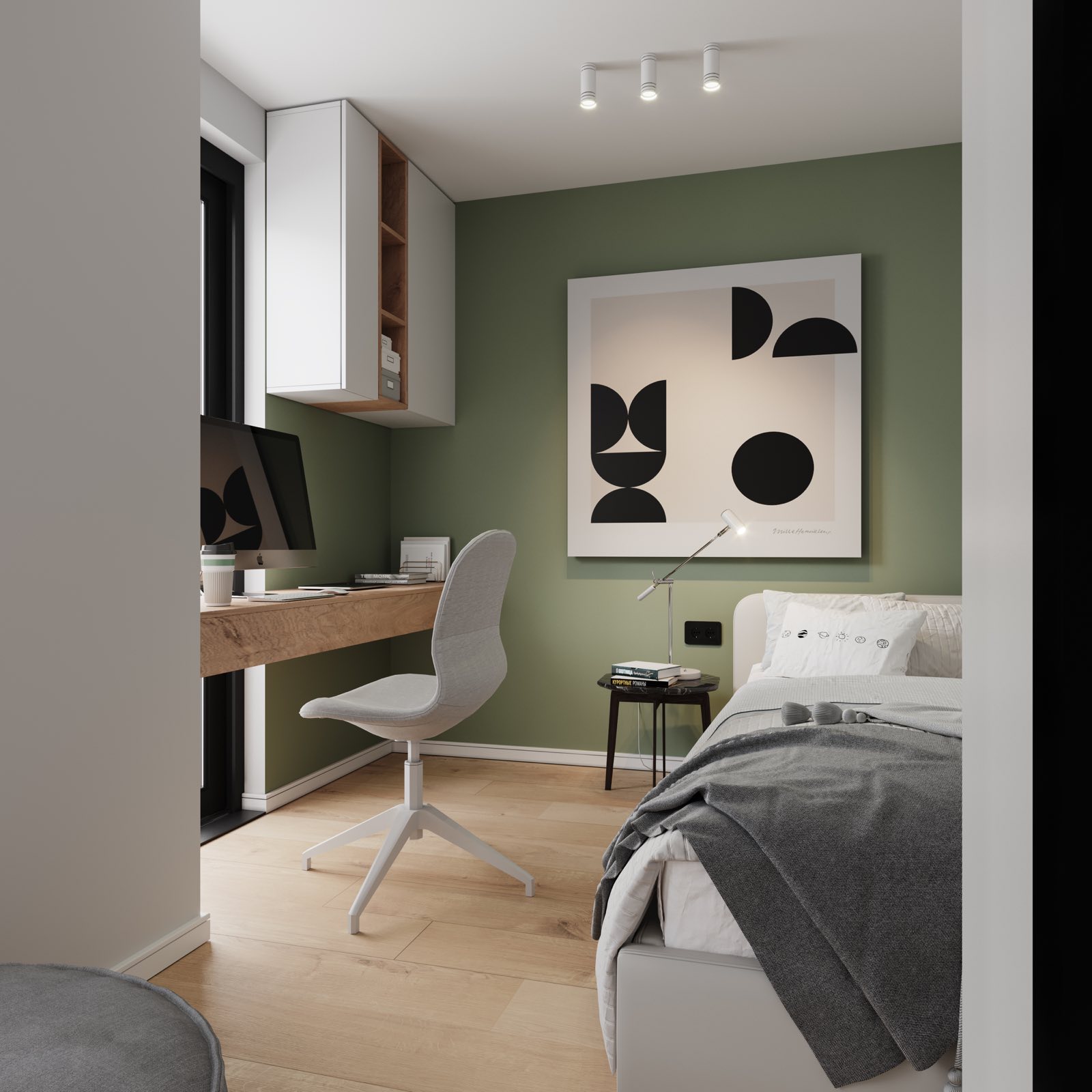Corner Residence 3 kids room and study