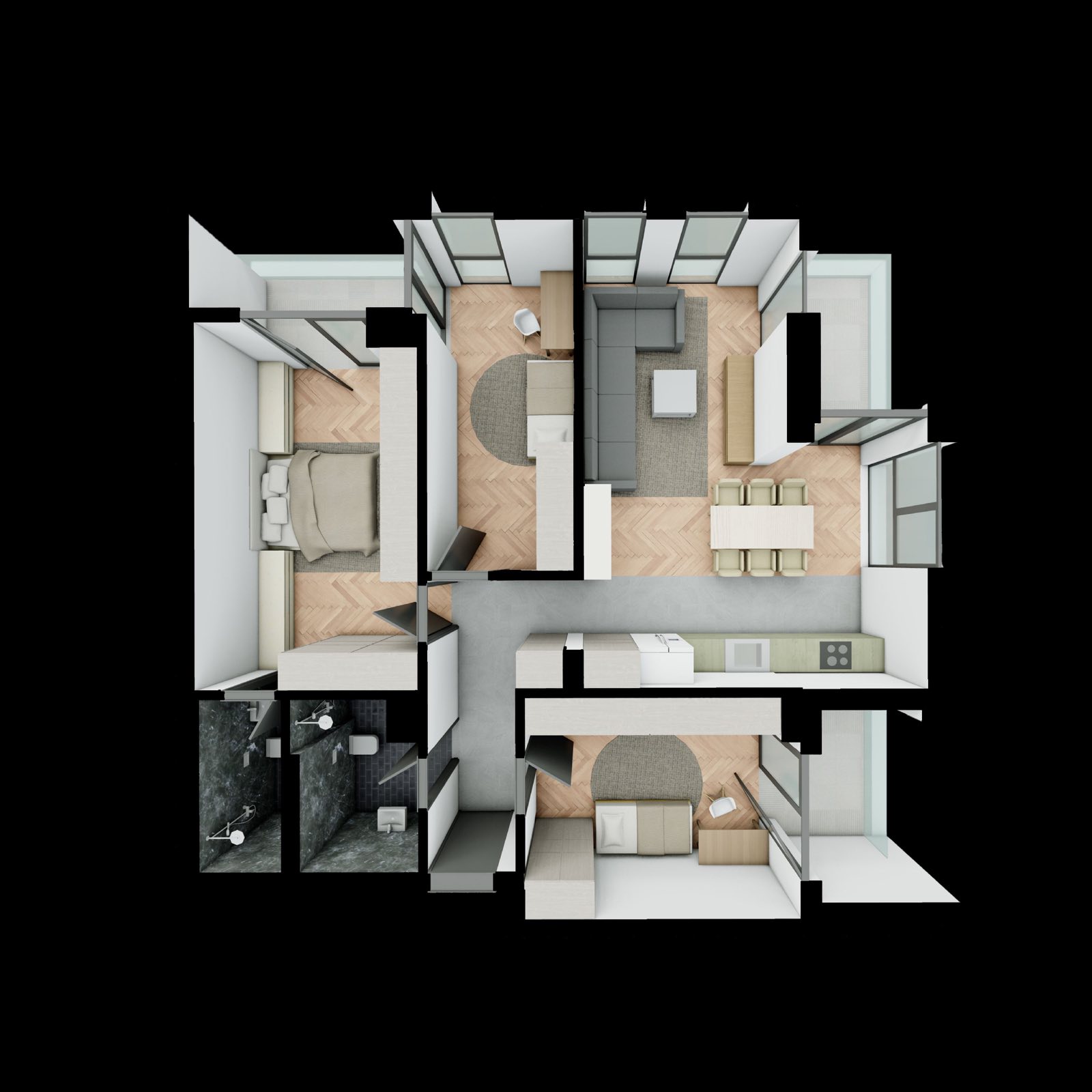 ParkLine apartment 114.5 square meters
