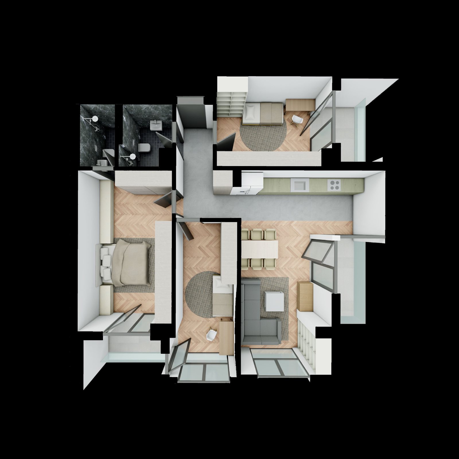 ParkLine apartment 113.1 square meters