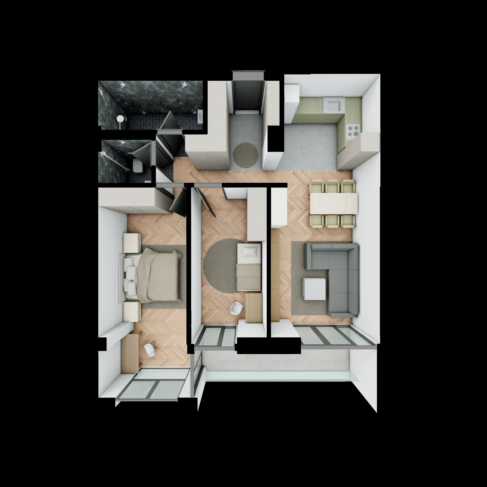 ParkLine apartment 85.2 square meters