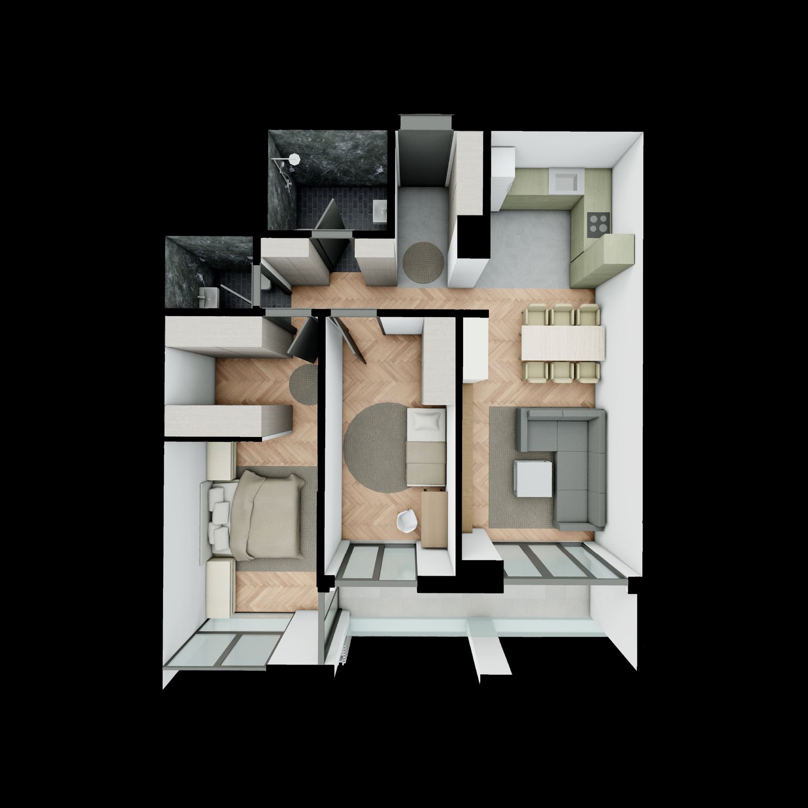 ParkLine apartment 85.4 square meters