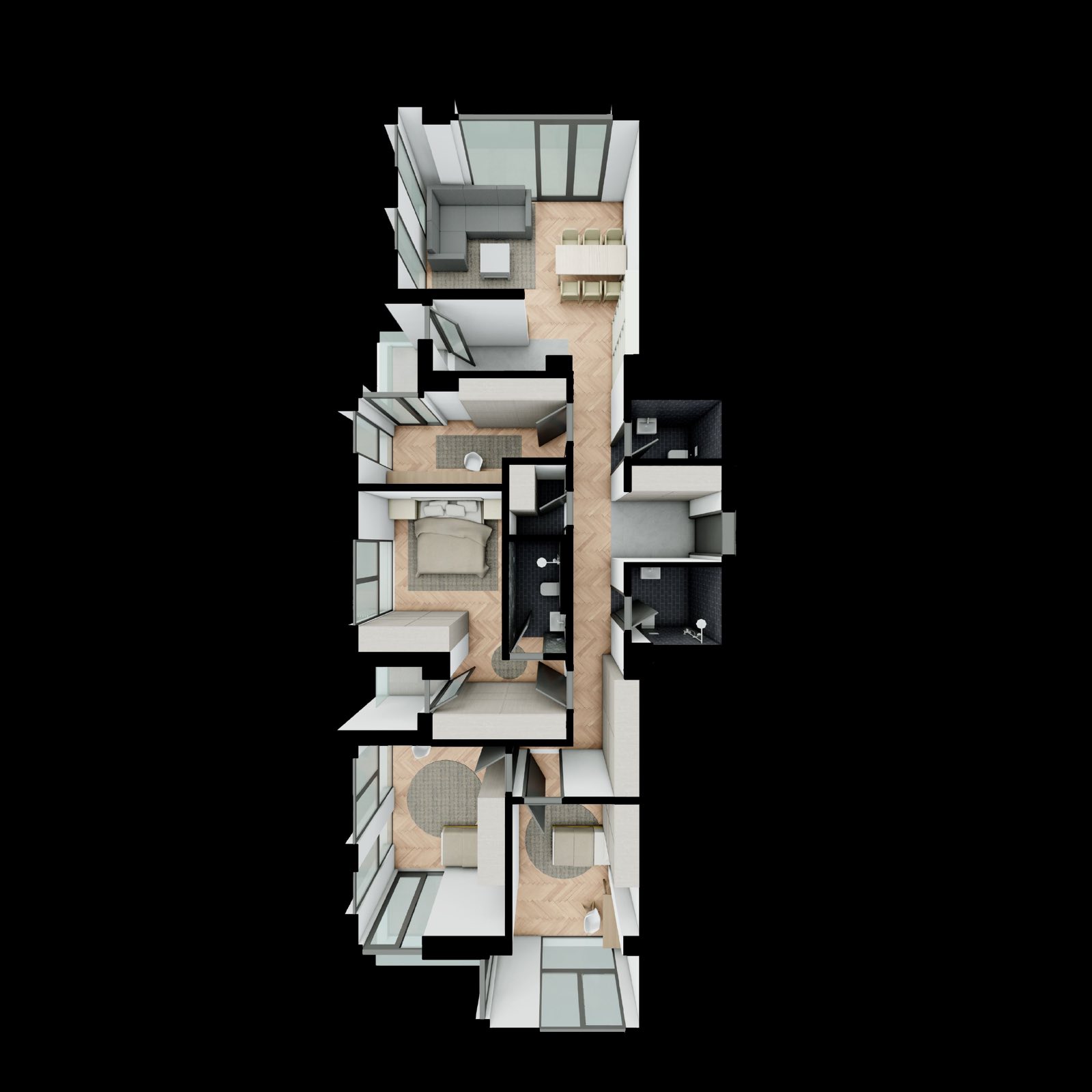 ParkLine apartment 88.8 square meters